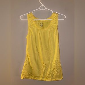 Merona Yellow Ruffle Tank